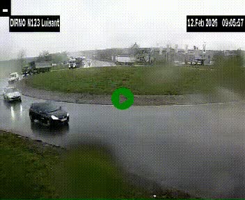 Webcam en périphérie de Chartres sur la N123, à hauteur de Luisant. Vue orientée vers Chartres