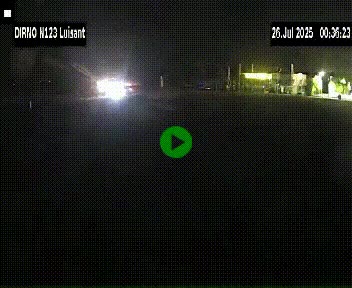 Webcam en périphérie de Chartres sur la N123, à hauteur de Luisant. Vue orientée vers Chartres