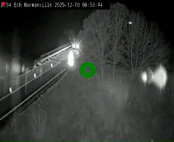 Webcam à hauteur du Leclerc Normanville sur la N154. Vue orientée vers Rouen