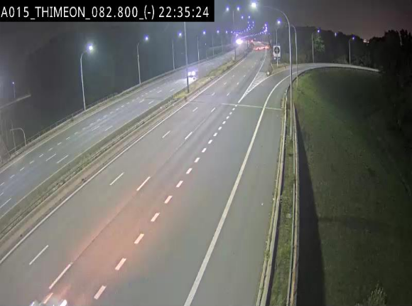 Caméra trafic Belgique - Thiméon - E42, jonction avec A54 (E420) direction La Louvière/Charleroi - BK 82.82