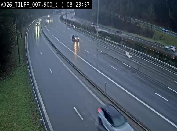 Webcam autoroute A26/E25 à Esneux, en Belgique en direction Luxembourg - BK 7.9
