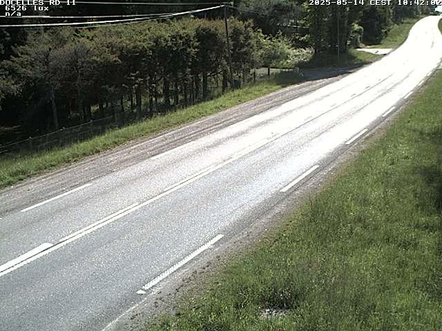 Webcam à 424 mètres d'altitude dans la Tranchée de Docelles dans les Vosges, à proximité d'Epinal sur la route de Gerardmer (D11)