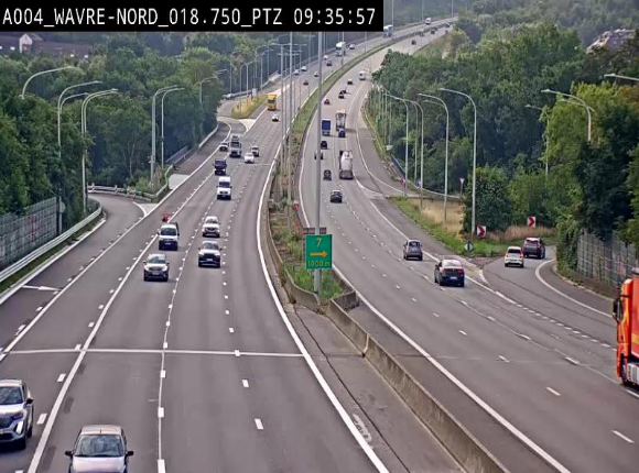 Webcam traffic E411(A4) - BK 18.7 - Bierges (Wavre Nord)