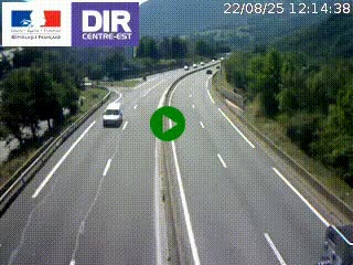 Caméra sur la Nationale 90 (N90) à La Léchère, en direction et à proximité d'Albertville