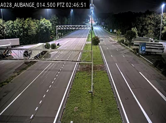 Webcam autoroute Belgique - Aubange - A28 direction Arlon - BK 14
