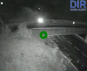 Webcam sur A84 à hauteur de Pont-Farcy, au niveau du pont autoroutier sur la Vire, au sud de Saint-Lô