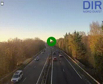 Webcam sur le périphérique de Caen (N814) à l'est de la ville, à Mondeville hauteur de la sortie 2, Presqu'île-Rives de l'Orne, au bout de l'autoroute A13