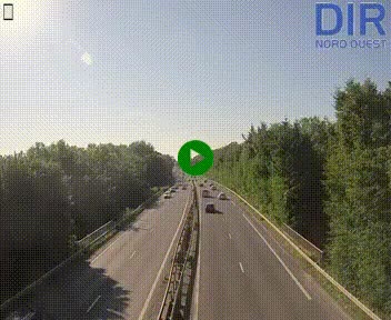 Webcam sur le périphérique de Caen (N814) à l'est de la ville, à Mondeville hauteur de la sortie 2, Presqu'île-Rives de l'Orne, au bout de l'autoroute A13