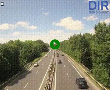 Webcam sur le périphérique de Caen (N814) à l'est de la ville, à Mondeville hauteur de la sortie 2, Presqu'île-Rives de l'Orne, au bout de l'autoroute A13