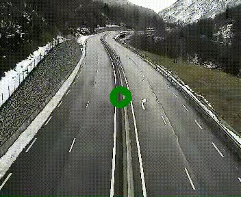 Webcam Porté-Puymorens sur N320, en direction de Pas de la Casa (Andorre)