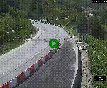Webcam au carrefour de la croisade, à la jonction entre la N22 et la N320, avant le poste de douane franco-andorrane. Webcam à 1790 mètres d'altitude