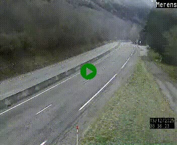 Webcam Ax-les-Thermes sur N20, en direction d'Andorre