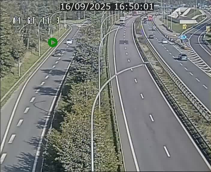 Traffic live webcam Luxembourg Senningerberg - A1 direction Allemagne - BK 11.3