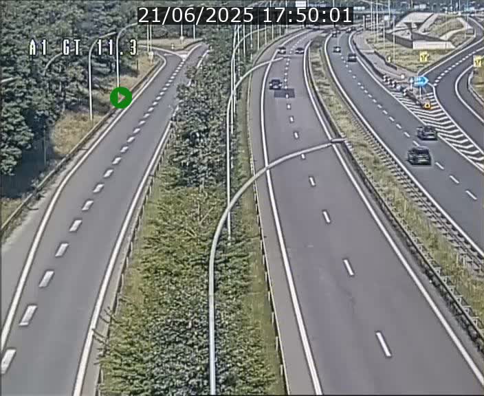 Traffic live webcam Luxembourg Senningerberg - A1 direction Allemagne - BK 11.3