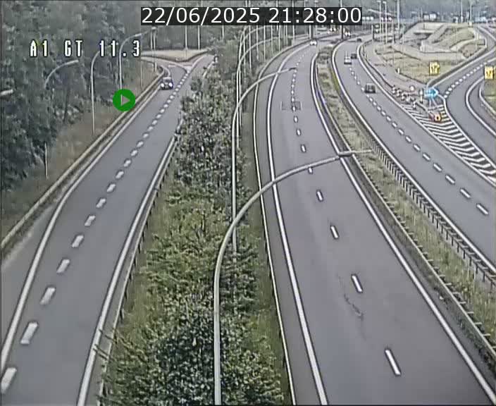 Traffic live webcam Luxembourg Senningerberg - A1 direction Allemagne - BK 11.3