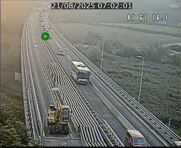 Traffic live webcam Luxembourg Niederanven - A1 direction Allemagne - BK 16.1