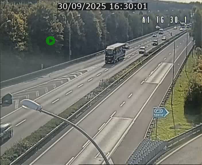 Traffic live webcam Luxembourg Grevenmacher - A1 direction Luxembourg - BK 30.1
