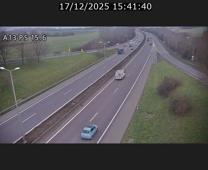 Traffic live webcam Luxembourg Kayl - A13 direction Dudelange - BK 15.6