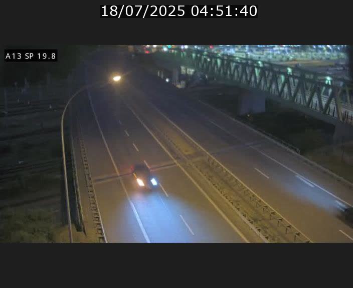 Traffic live webcam Luxembourg Croix de Bettembourg - A13 direction Esch-sur-Alzette - BK 19.8