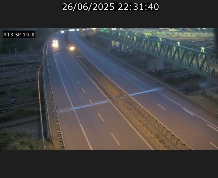 Traffic live webcam Luxembourg Croix de Bettembourg - A13 direction Esch-sur-Alzette - BK 19.8