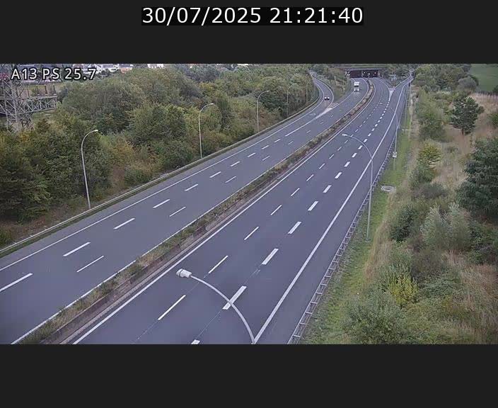 Traffic live webcam Luxembourg Frisange - A13 direction Allemagne - BK 26