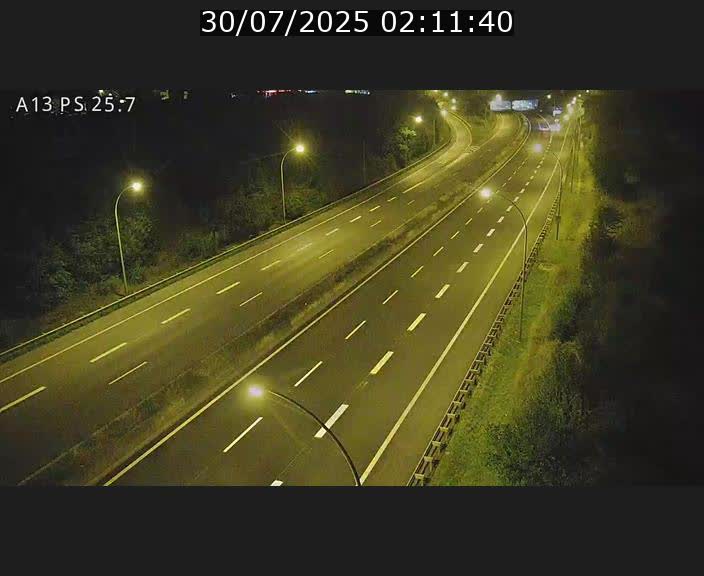 Traffic live webcam Luxembourg Frisange - A13 direction Allemagne - BK 26