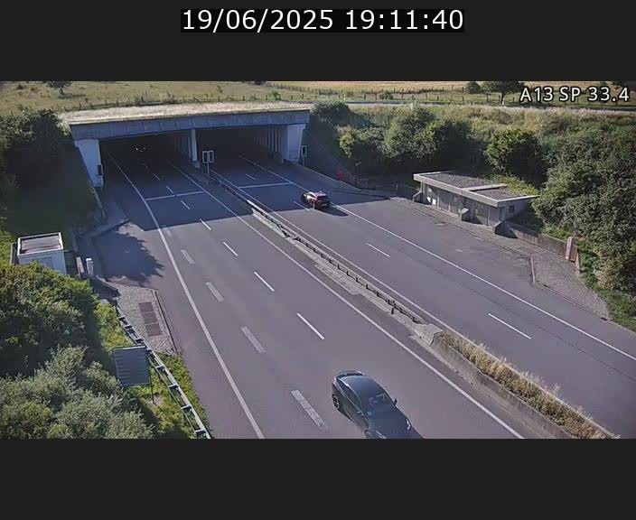 Webcam trafic sur A13 à hauteur d'Altwies en direction de Mondorf-les-bains et en provenance de l'Allemagne