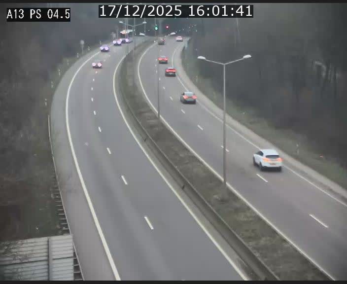 Traffic live webcam Luxembourg Differdange - A13 direction Esch-sur-Alzette - BK 4.5