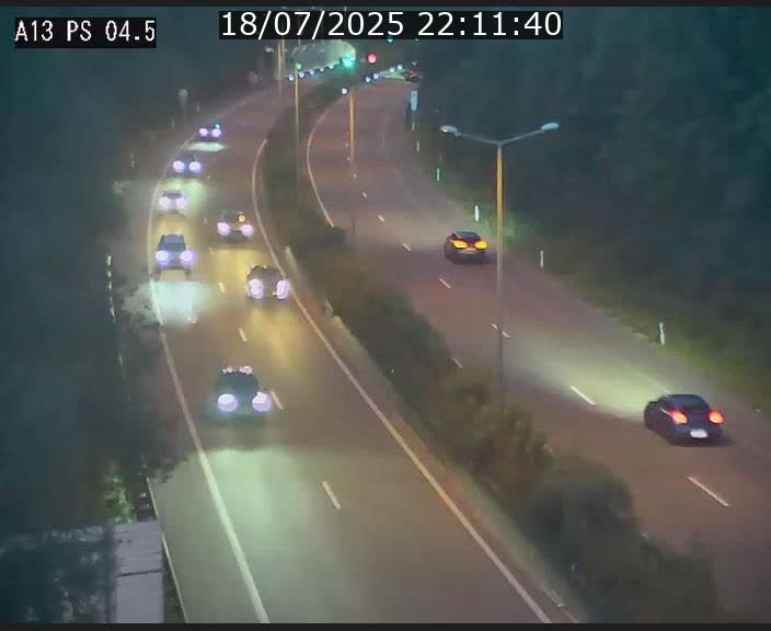 Traffic live webcam Luxembourg Differdange - A13 direction Esch-sur-Alzette - BK 4.5