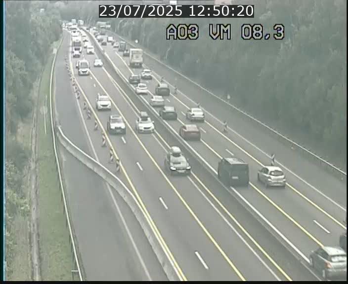 Traffic live webcam Luxembourg Bettembourg - A3 - BK 8.3 - direction France