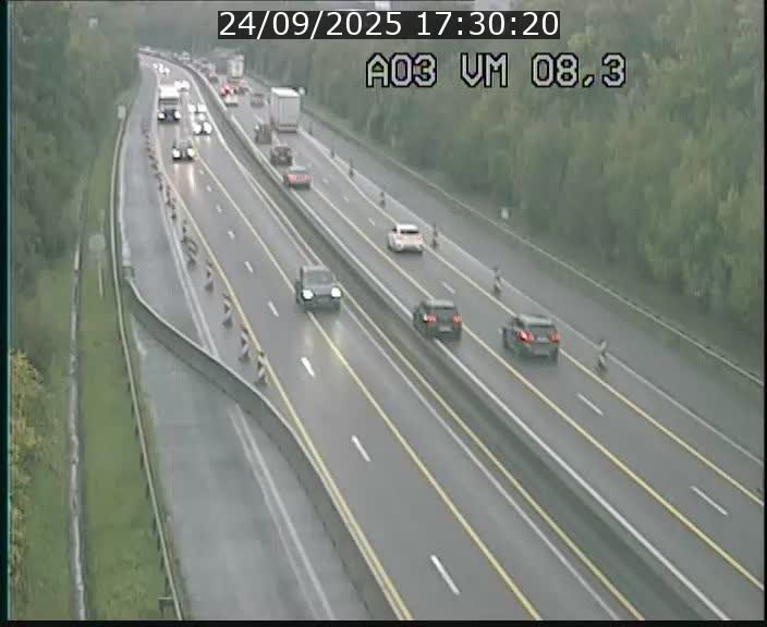 Traffic live webcam Luxembourg Bettembourg - A3 - BK 8.3 - direction France