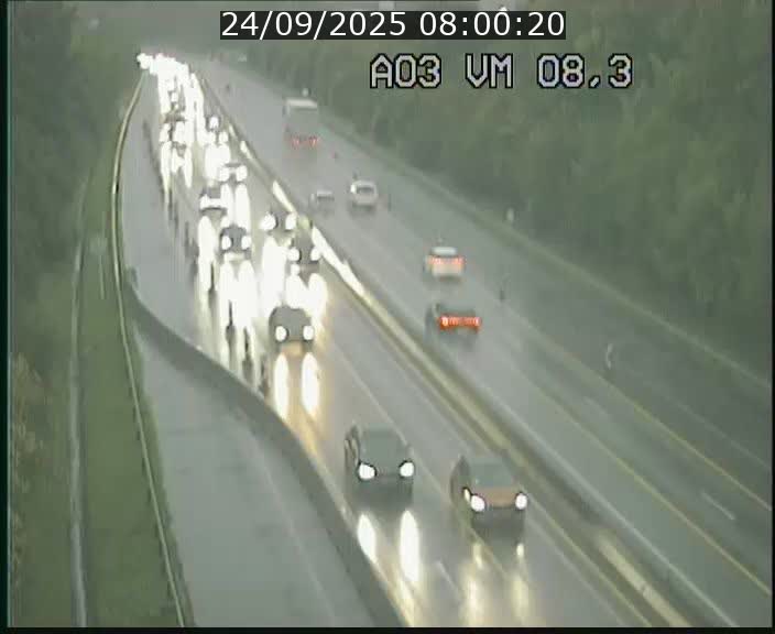 Traffic live webcam Luxembourg Bettembourg - A3 - BK 8.3 - direction France
