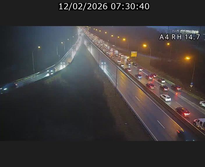 Traffic live webcam Luxembourg Jonction Lankelz - A4 - BK 14.7 - direction Luxembourg