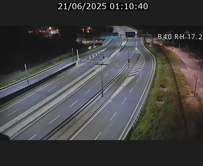 Webcam sur le contournement d'Esch Belval à hauteur de la sortie Université de Luxembourg. Vue orientée vers Luxembourg