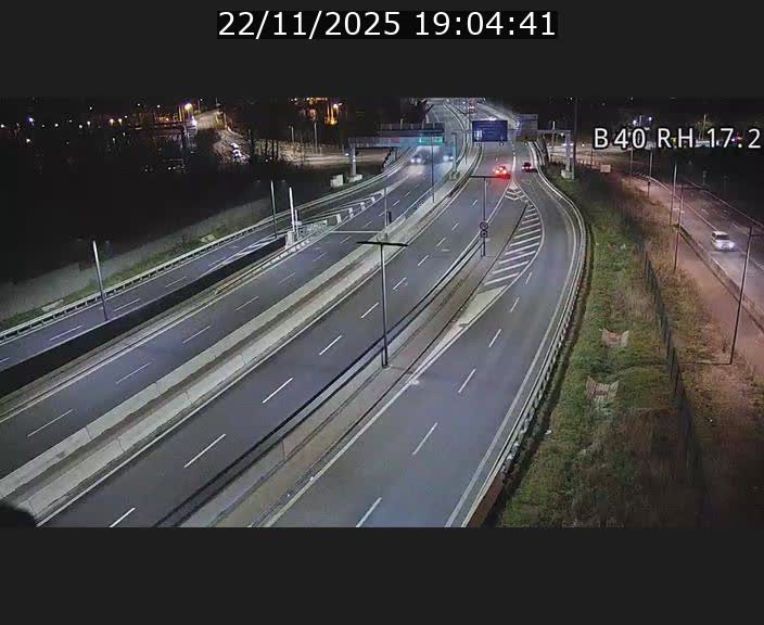 Webcam sur le contournement d'Esch Belval à hauteur de la sortie Université de Luxembourg. Vue orientée vers Luxembourg