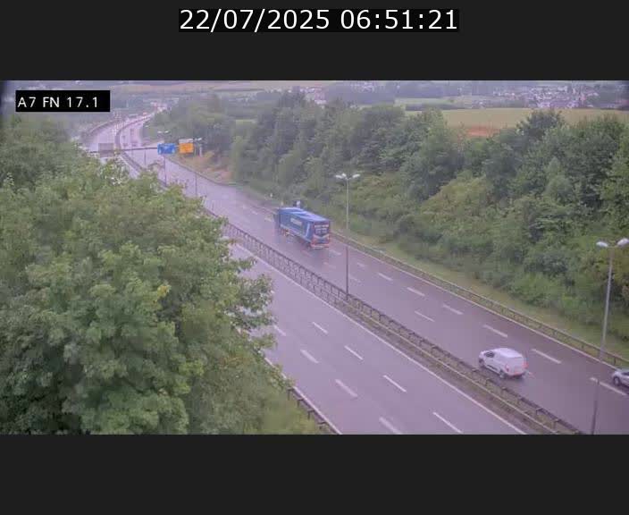 Caméra trafic Luxembourg - A7, Merscherbierg direction Mersch