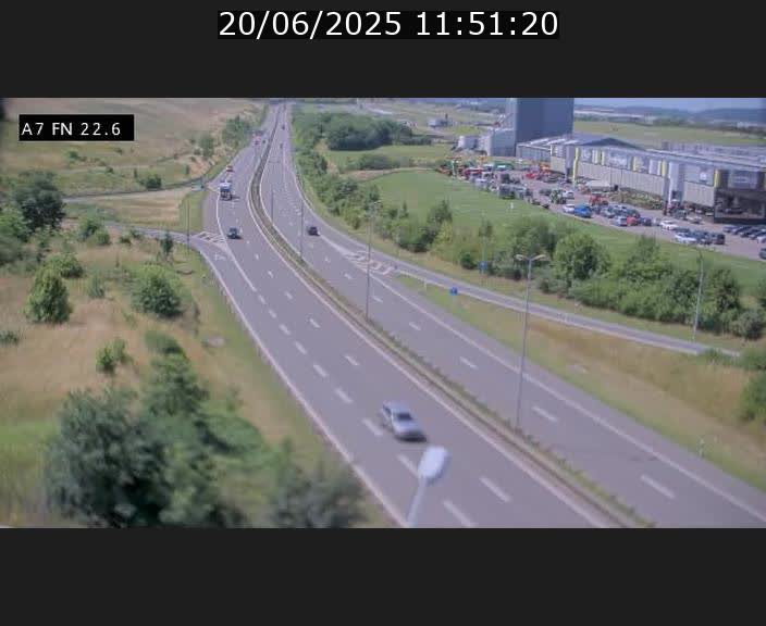 Caméra trafic Luxembourg - A7, Colmar-berg direction Mersch