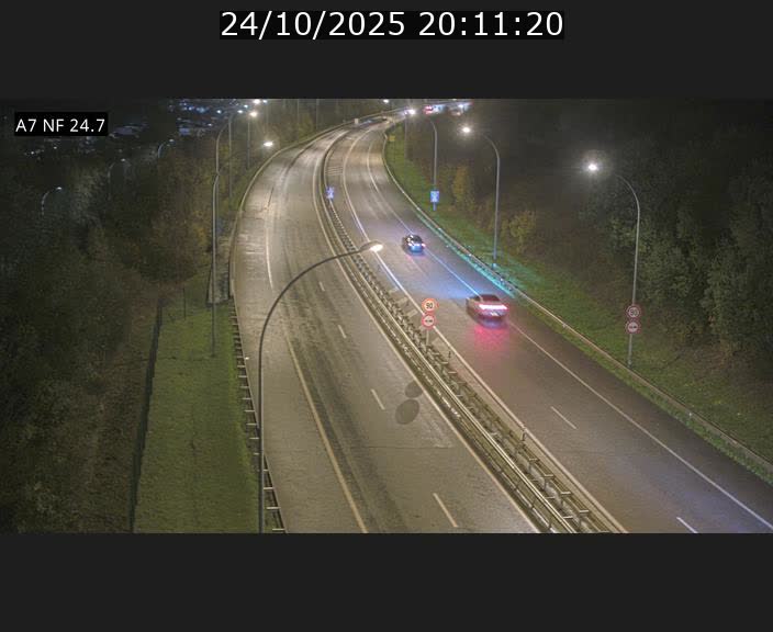 Caméra trafic Luxembourg - A7, Schieren direction Mersch