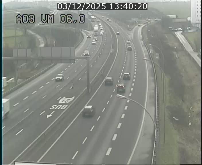 Traffic live webcam Luxembourg Aire de Berchem - A3 - BK 6 - direction France