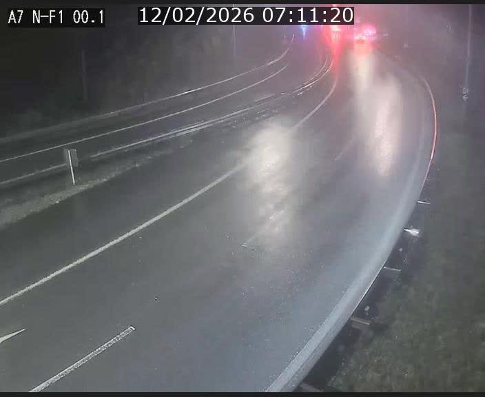 Webcam autoroute Luxembourg A7 située dans la sortie 1 Waldhof, vers la N11, avant le Tunnel Stafelter