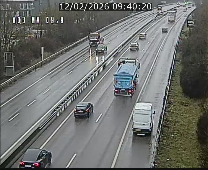 Webcam Autoroute à la Croix de Bettembourg - A3 - BK 9.9 - direction Luxembourg-Ville