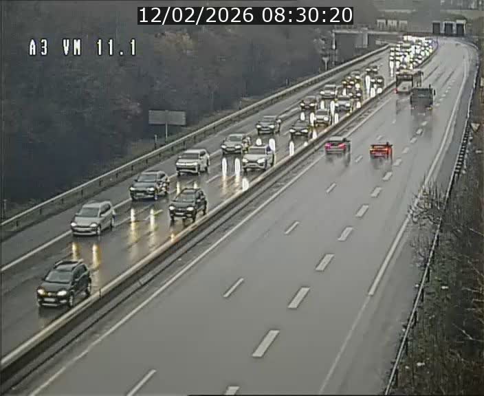 Webcam à la frontière franco-luxembourgeoise, avant la Croix de Bettembourg - BK 11.1 - direction Luxembourg-ville