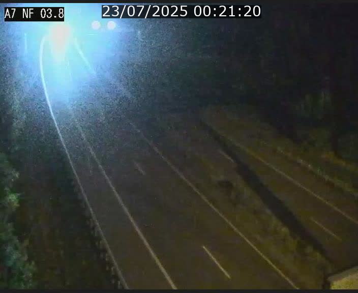 Webcam autoroute A7 au Luxembourg à la sortie du Tunnel Stafelter vers le Nord