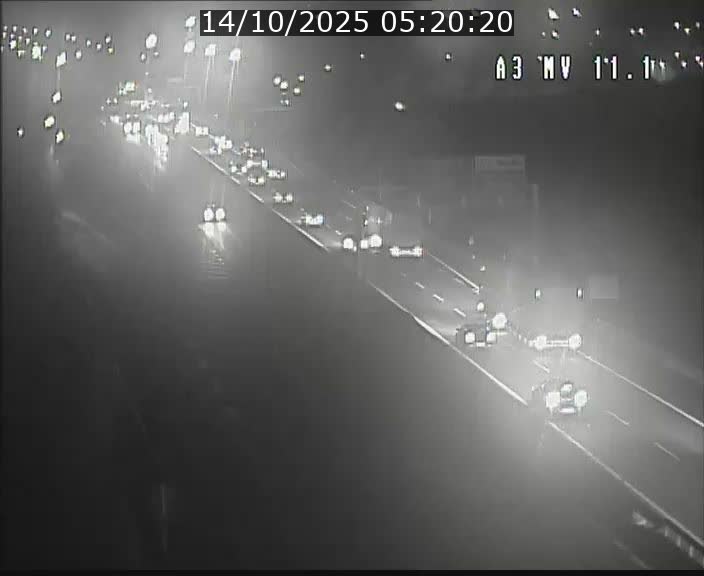 Traffic live webcam Luxembourg Croix de Bettembourg A3 - BK 11.1 - direction Luxembourg-ville