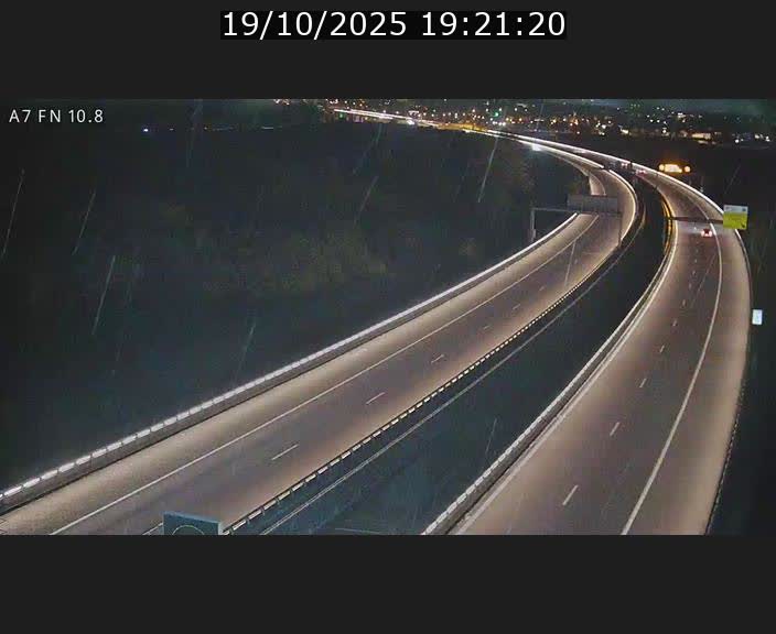 Caméra trafic Luxembourg - A7, Tunnel Gousselerbierg, sortie sud, direction rond-point Lorentzweiler (BK 10.8)