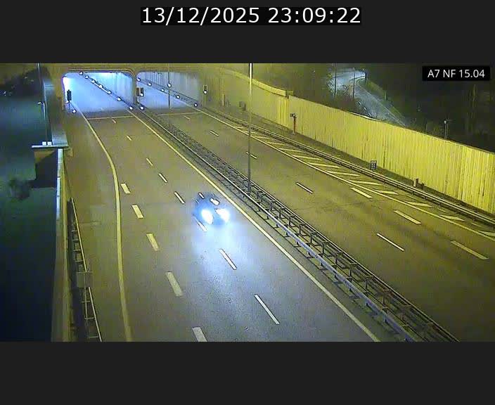 Caméra trafic Luxembourg - A7, Tunnel Mersch, entrée sud, direction Ettelbruck