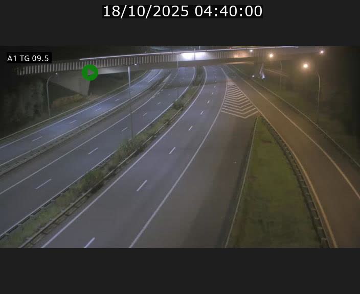 Traffic live webcam Luxembourg Jonction Grünewald - A1 direction Luxembourg-ville - BK 9.5