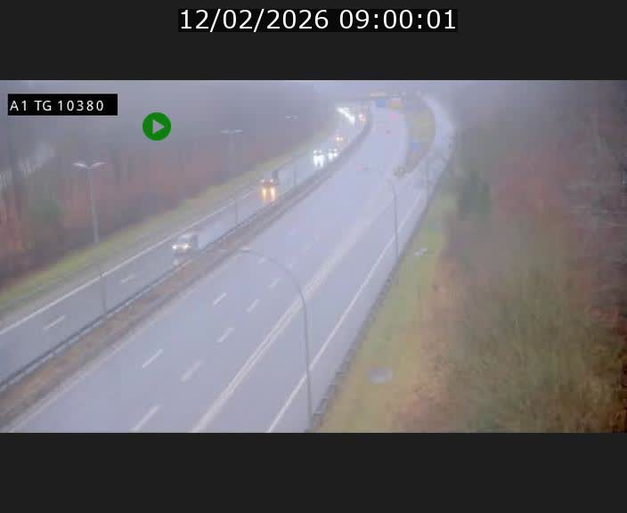 Traffic live webcam Luxembourg Senningerberg - A1 direction Luxembourg Kirchberg - BK 10.3