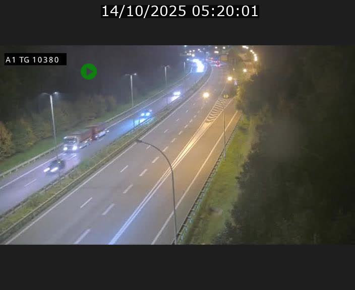Traffic live webcam Luxembourg Senningerberg - A1 direction Luxembourg Kirchberg - BK 10.3