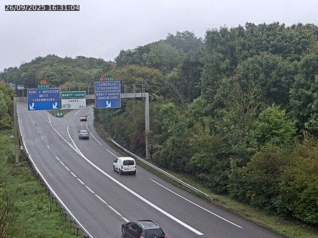 Caméra autoroute France - Biffurcation A31/A33, Laxou direction Nancy